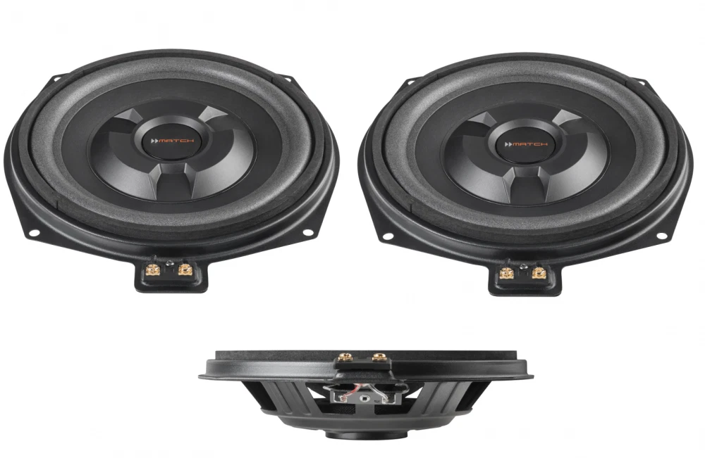 Match underseat subwoofers to fit BMW 5 series E60 E61 F10 F11 1 pair 150w RMS
