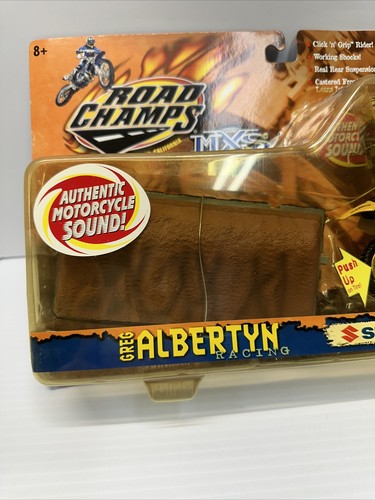 Mxs Motocross Toy Greg Albertyn Vintage Sealed Suzuki Rm Moto Road Champs - Picture 2 of 15