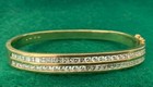 Vintage 18K Gold and Diamond 3.75 CT Bangle Bracelet — photo 1