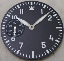 Flieger Style 37mm Watch Dial And Hands For Hamilton 917 921 Movement 4 Colors