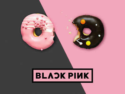 Anime BLACKPiNK Texture Donut K Pop  Gaming Mat Desk 6956