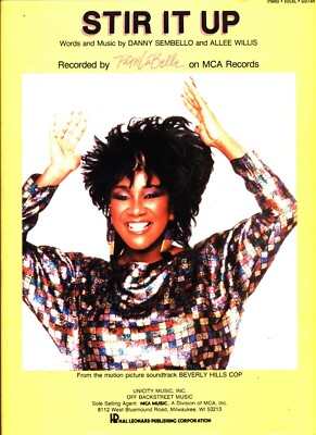 PATTI LaBELLE STIR IT UP SHEET MUSIC PIANO/VOCAL/GUITAR EXTREMELY RARE 1985 NEW
