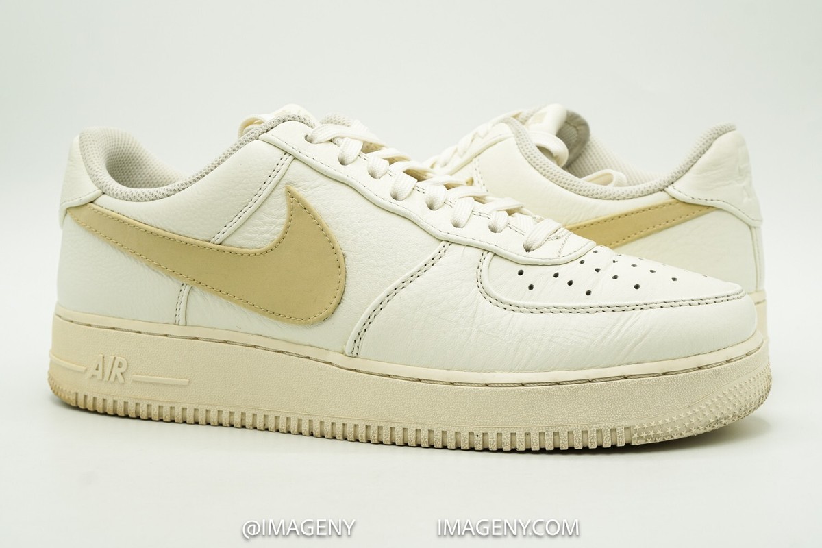 NIKE AIR FORCE LOW USED SIZE OVERSIDE SWOOSSH SAIL PALE