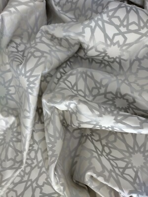 45 yds Luxe Moroccan inspired fabric Carole exclusive pattern Posen/Silver lot#2