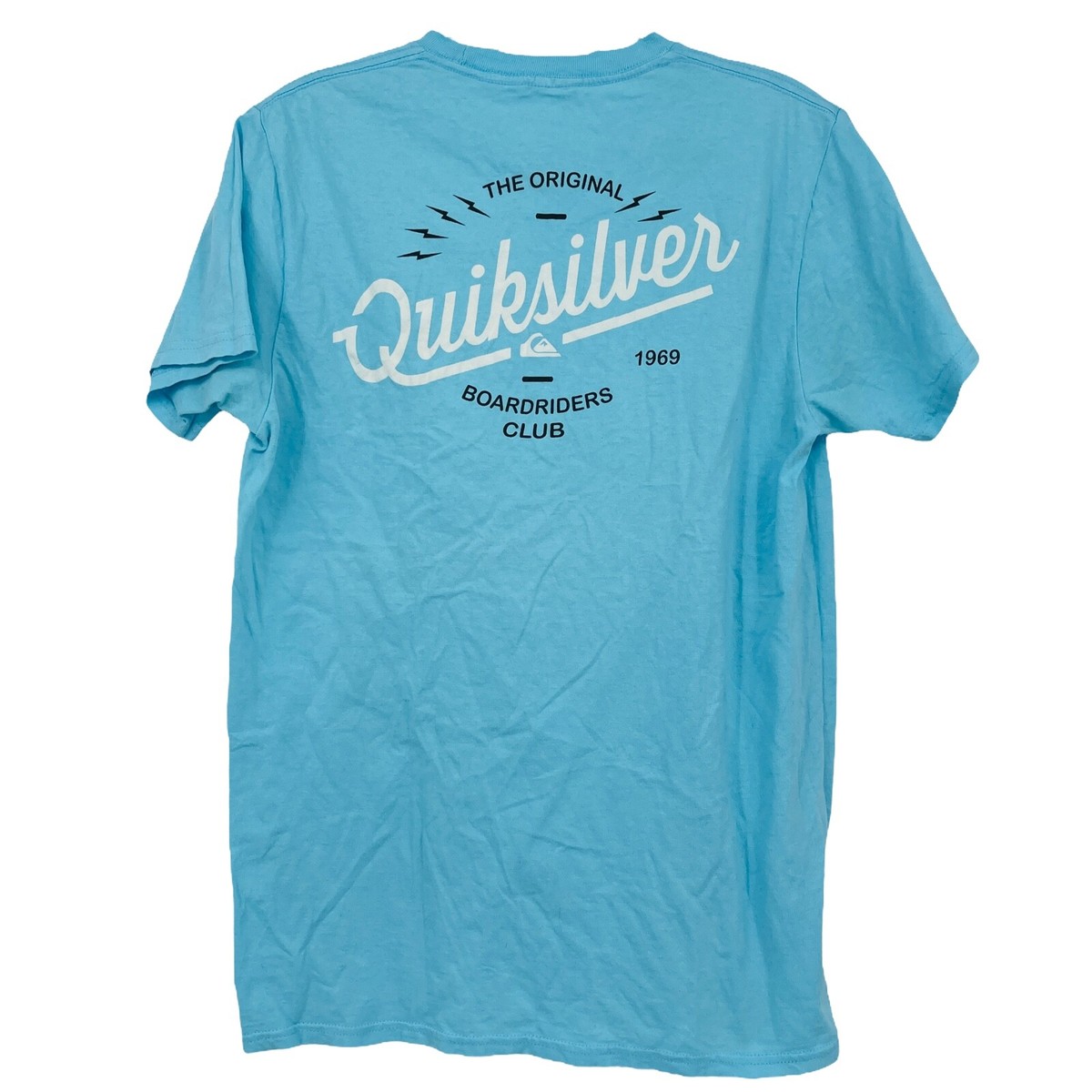 Quiksilver Boardriders Club T-Shirt Blue Beach Surf Skate Short 