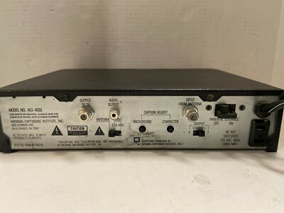 TeleCaption 4000 Closed Caption Decoder Model No. NCI 4000 | eBay
