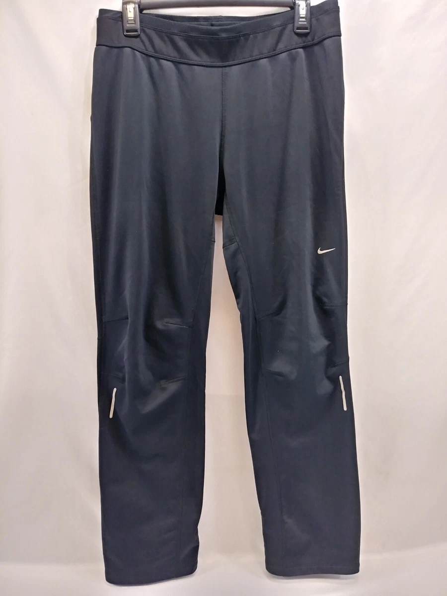 Nike Dri-Fit Running Pants Women Drawstring And Zipper Leg Size M