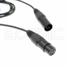 Female XLR 4 Pin Camera Monitor Power Cable for Blackmagic Sony F5 Panasonic GH4