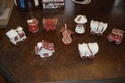 Posten Vintage Japan Filz Weihnachten Weihnachtsschmuck Planwagen Trommel Choo Choo