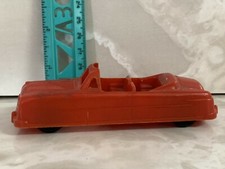 Vintage Thomas Toy Plastic Red Convertible Coupe Made In USA
