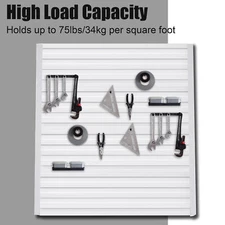 Slatwall Panels Garage Storage Panel Organizer 4' H X 1' W Sliver