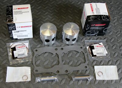 2 x Wiseco 11882 ULTRA STROKER pistons Banshee 4mm long rod gasket NEW 64.00