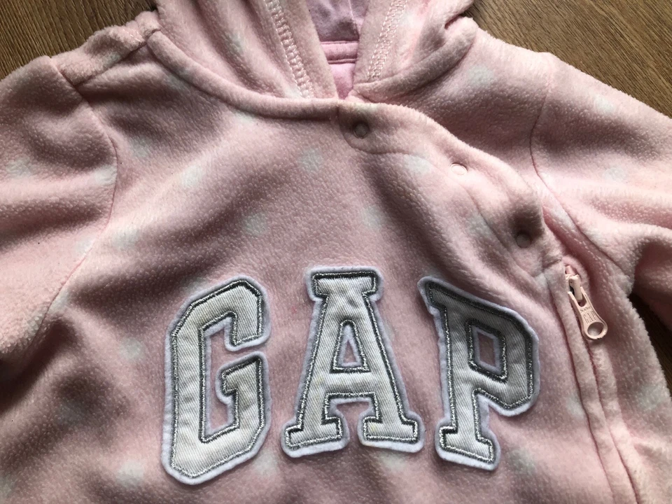 Baby GAP - Mono Body Manga Larga - Talla 6-12 Meses - Rosa - Immagine 4 di 4