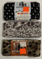 3 TECIDO TRICO RIBBON "YARN" FOR CROCHETING, RUFFLES