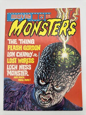 Movie Monsters Magazine #4 Aug 1975 Horror Fanzine Cover by George Torjussen
