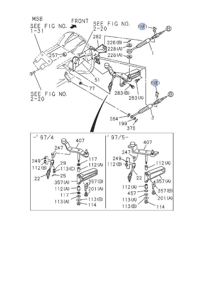ISUZU トラック TSK - Shift Cable transmission For Isuzu NPR 90-91 - 8-97088-195-0