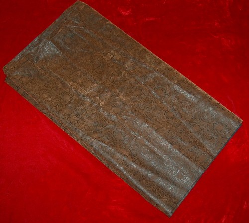 Vintage Embossed Faux Leather Southwestern Floral Pattern 250 x 54 10,4 Yard - Afbeelding 3 van 6
