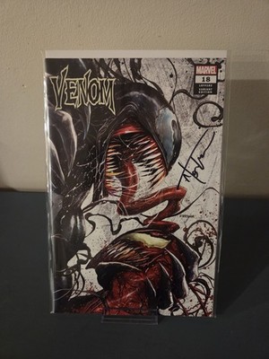 Venom #18 2019 SIGNED Tyler Kirkham Variant Cover Signed COA NM