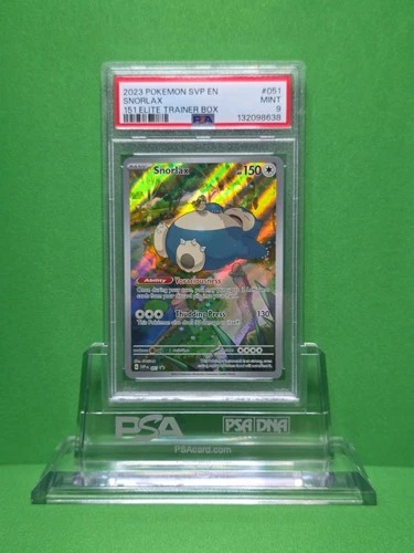 POKEMON 2023 151 ELITE TRAINER BOX SNORLAX PROMO 051 PSA 9