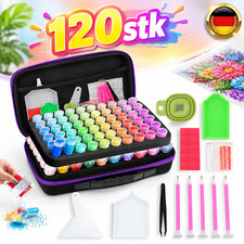 Koffer Aufbewahrungsbox Diamant Painting Malerei 5D Diamond Zubeh&ouml;r 120-Boxen