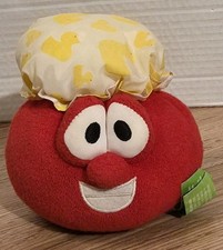 Veggietales Bob The Tomato Plush Bathing Shower Cap Hat Yellow Duck Rare Plush