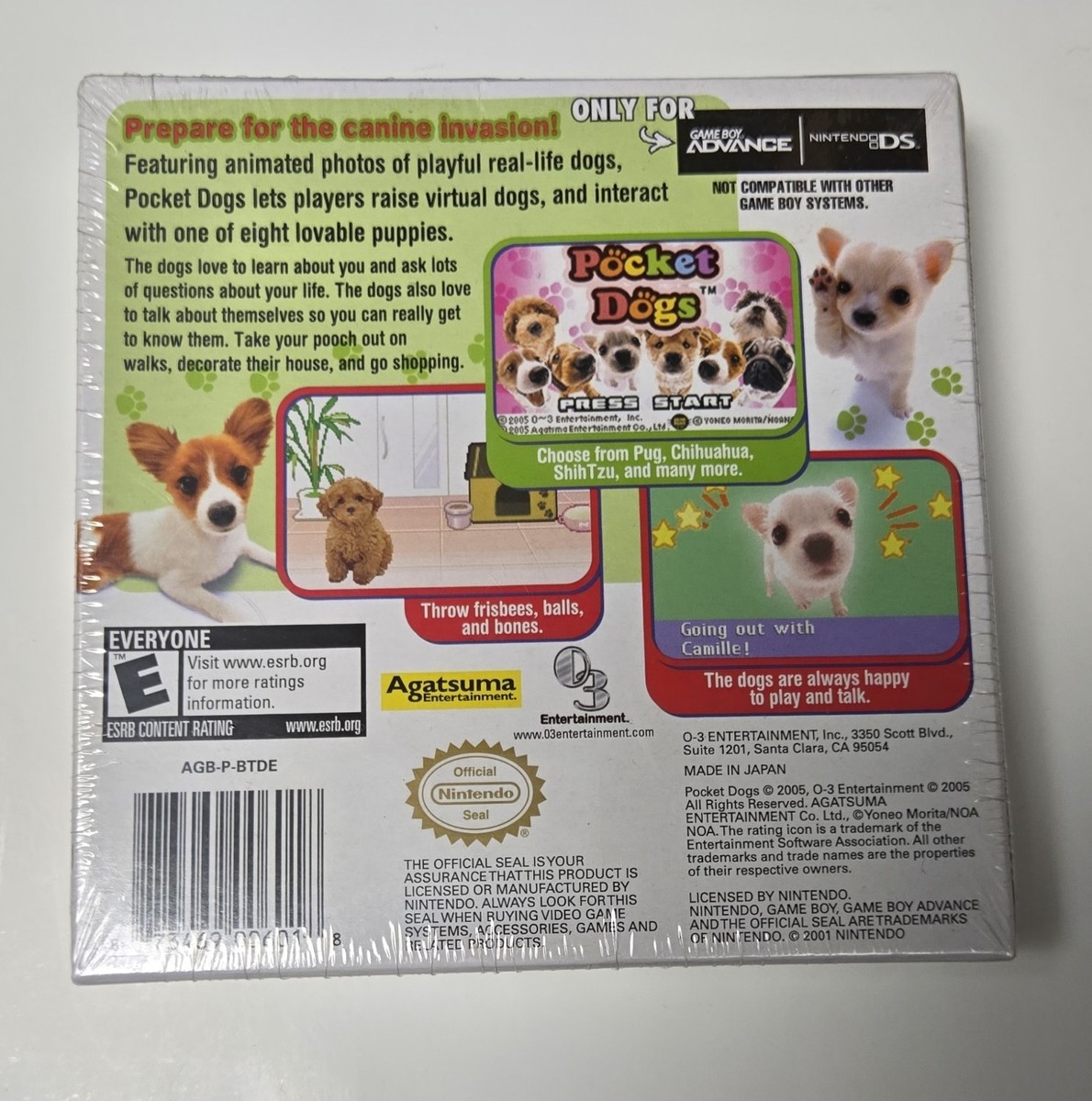 Pocket Dogs - Game Boy Advance GBA NEW SEALED! 873469006018| eBay