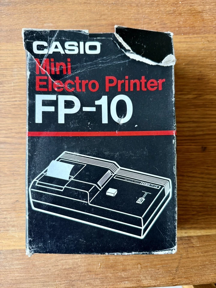 Casio FP-10 Mini Electro Printer With Manual & Spare Paper Roll for FX-602P etc - Image 2 of 2