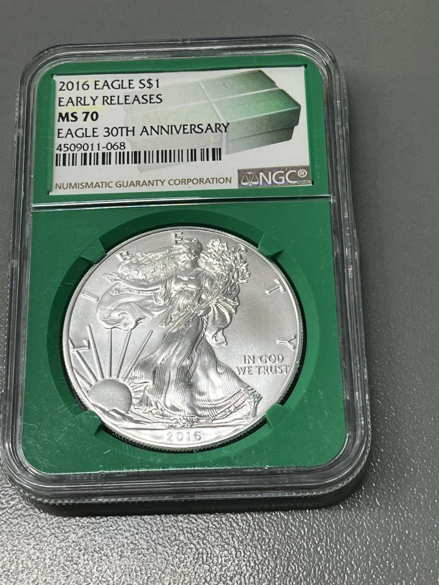 American Eagle MS 70 Graded 2016 Silver Bullion Coins for sale | eBay