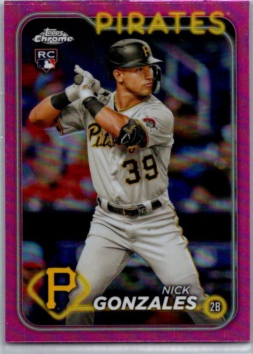 2024 Topps Chrome #72 Nick Gonzales Pink Refractors