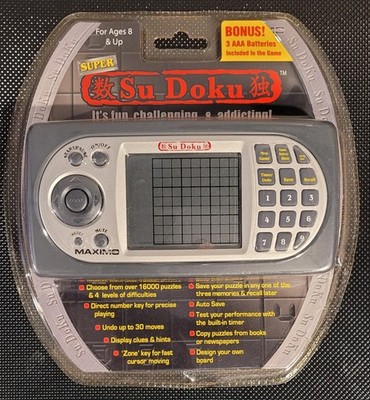 Sudoku Plus Portable Travel Game Toy Quest WCL-2046A Hand Held Video Game 