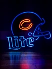 CHICAGO BEARS LITE BEER NEON SIGN ORIGINAL VINTAGE 1993 25" X 25"