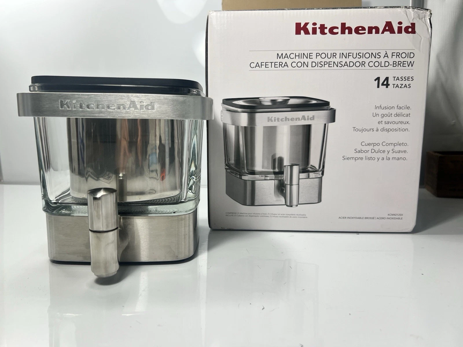 KitchenAid KCM4212SX Cold Brew Coffee Maker 28 oz. Great Condition
Opens in a new window or tab
