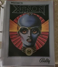 ORIGINAL BALLY XENON PINBALL MACHINE PROMOTIONAL FLYER