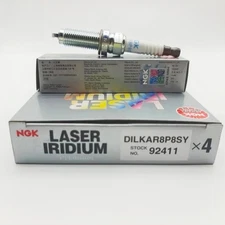4X NGK 92411 Iridium Platinum Spark Plug DILKAR8P8SY For Honda Accord Acura 1.5T