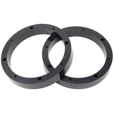 6 1/2" Car Speaker Spacer Rings Custom Subwoofer Mounting Adapter Plastic 1 Pair