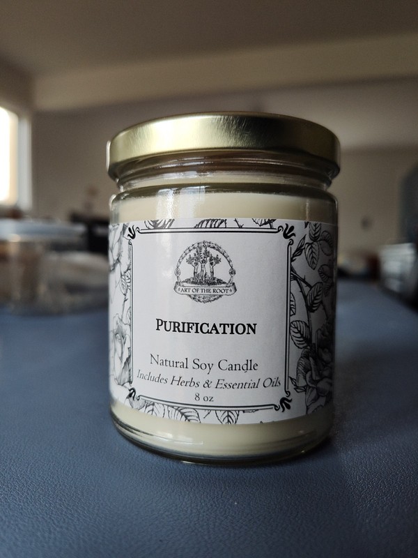 PURIFICATION spiritual cleansing natural soy candle By Art Of The Root