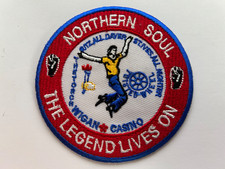 NORTHERN SOUL : THE LEGEND LIVES ON -  Embroidered Iron Sew On Patch Badge