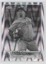 2022 Topps Chrome Sonic Black & White RayWave Refractor Blake Snell #196 c8a