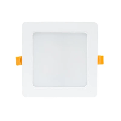LED Einbauleuchte Downlight Panel Weiß eckig 14,5cm IP54 12W 1500lm kalt 6000K - Bild 1 von 4