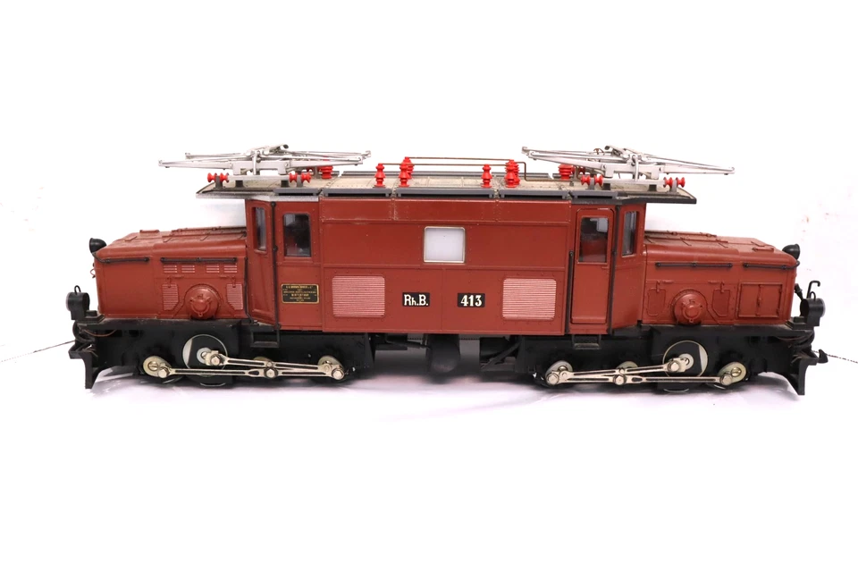 G Scale LGB 2040 RhB Crocodile Electric Locomotive #413 Lehmann Train W BOX - Image 4 of 4