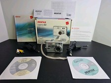 Excellent Pentax Optio 60 6.0 MP Compact Digital Camera Silver 3x Optical Zoom 