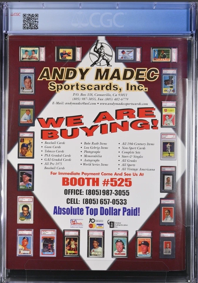 РЕДКАЯ ОБЛОЖКА ДЕБЮТАНТА СИДНИ КРОСБИ 2004 ГОДА С КАРТОЧКАМИ ГАЗЕТНЫЙ КИОСК ДЕБЮТАНТ ОБЗОР CGC 9.2 - Изображение 2 из 3