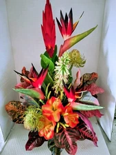 Artificial Tropical table centerpiece  