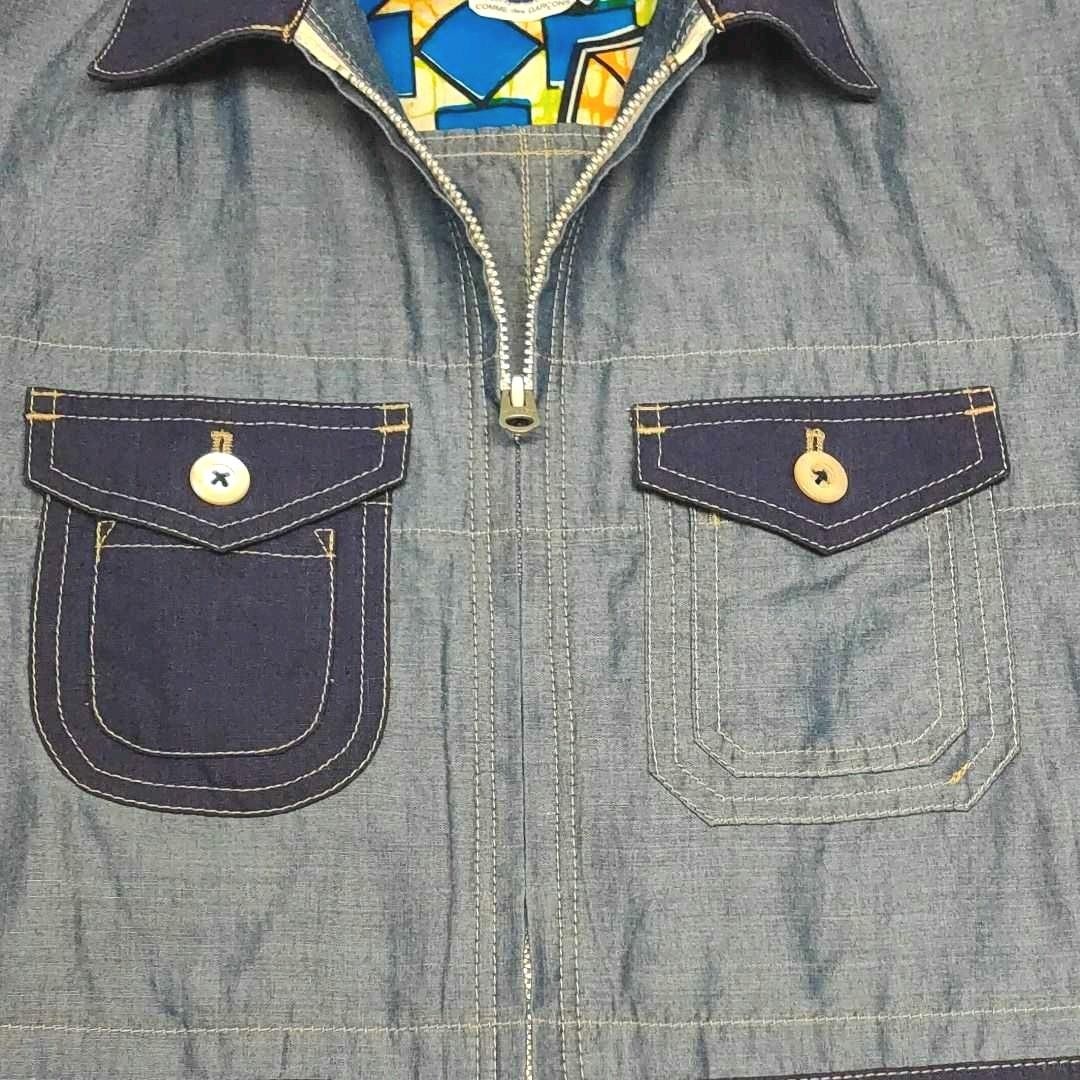 Lightweight Reconstructed Patchwork Blouson Jacke… - image 6