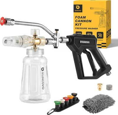 #ad Foam Cannon W Short Pressure Washer Gun Dual Connector Accessories Snow Soap $59.73