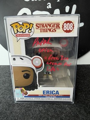 ACOA COA Signed Funko Pop! Erica Stranger Things #808 Priah Ferguson Original