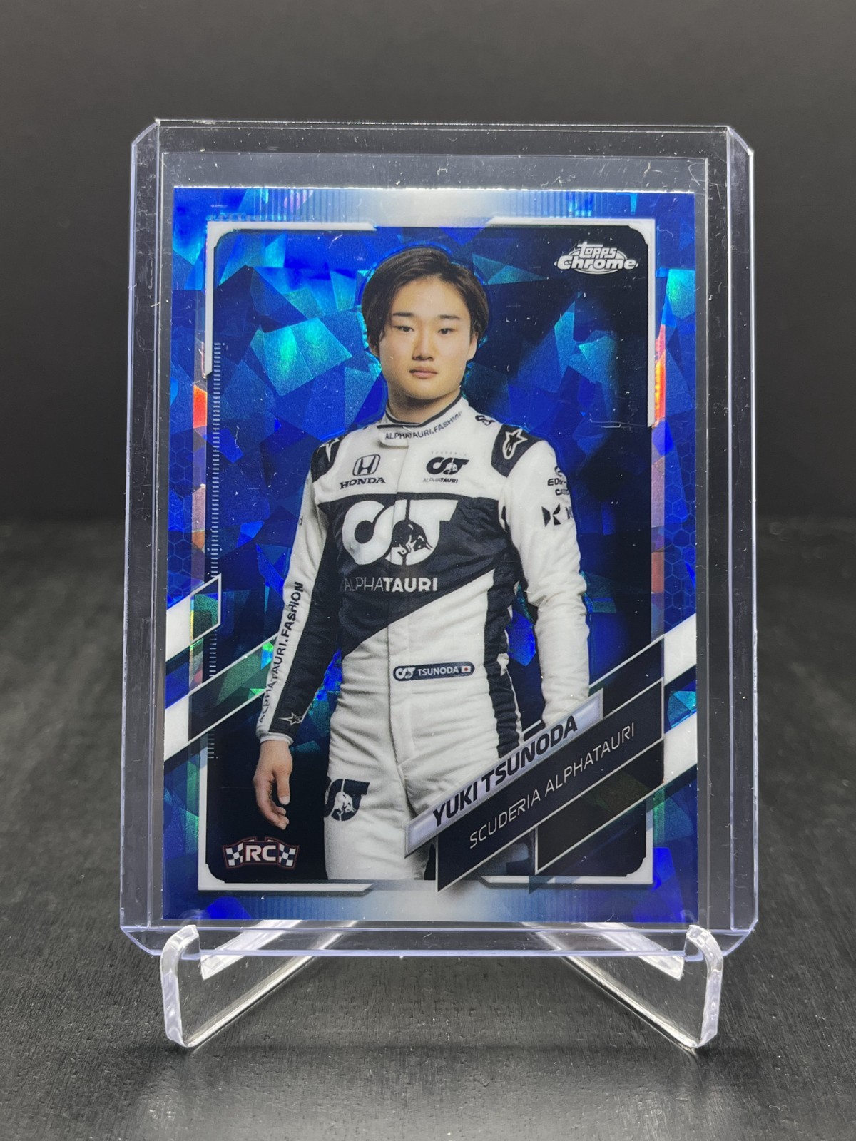 2021 Topps Chrome Sapphire Formula 1 F1 Yuki Tsunoda RC Rookie Portrait #14