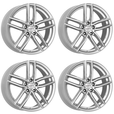 4 Dezent TR silver wheels 7.5Jx17 5x112 for Mercedes Benz E 17 Inch rims