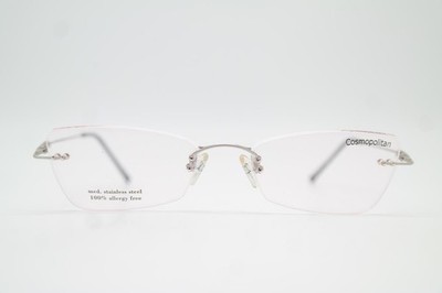 Vintage Brille Cosmopolitan by ALPINA Minneapolis Silber Rot Randlos eyeglasses