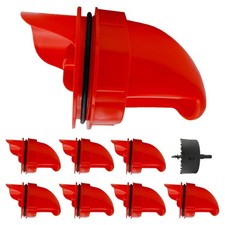  8 Pack Aopchry Automatic Chicken Feeder Red , Feeders No Waste Red